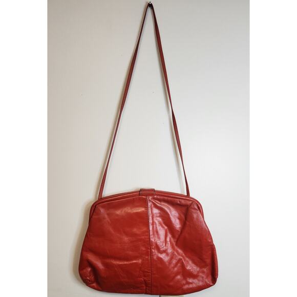 Vintage Pierre Mishael Red Leather Purse by La Bon Bag, Inc